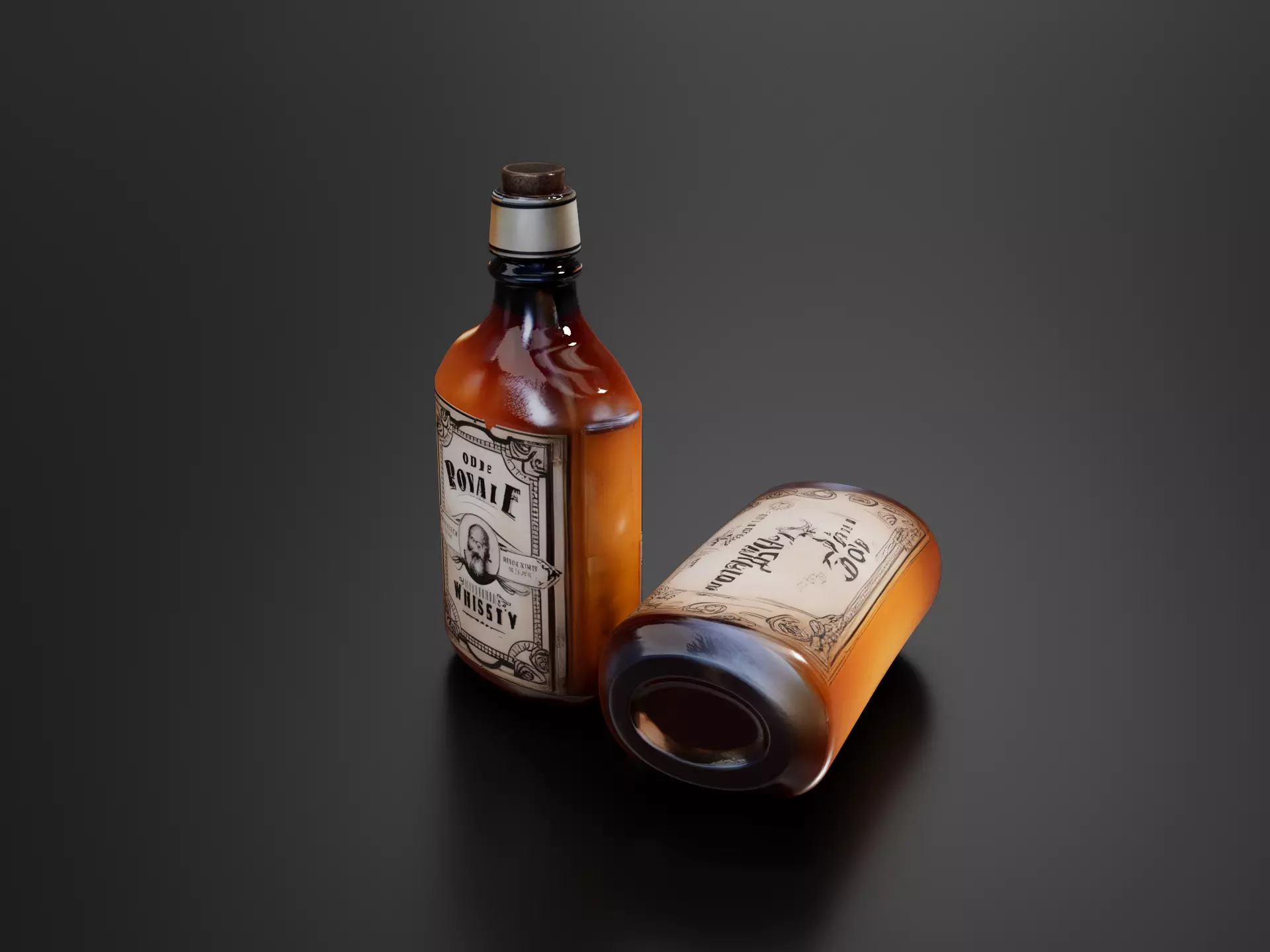 Whiskey Bottle 01 3D print model