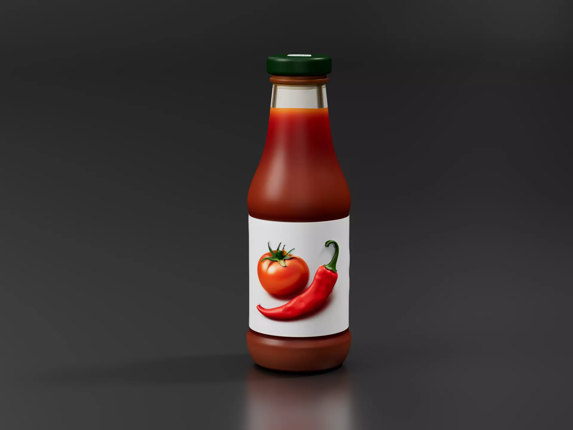 Sauce Bottle 3D print model