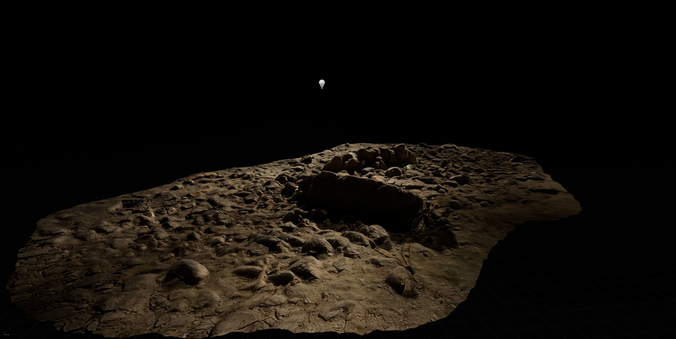 Photogrammetry Rock Pile Low-poly 3D model