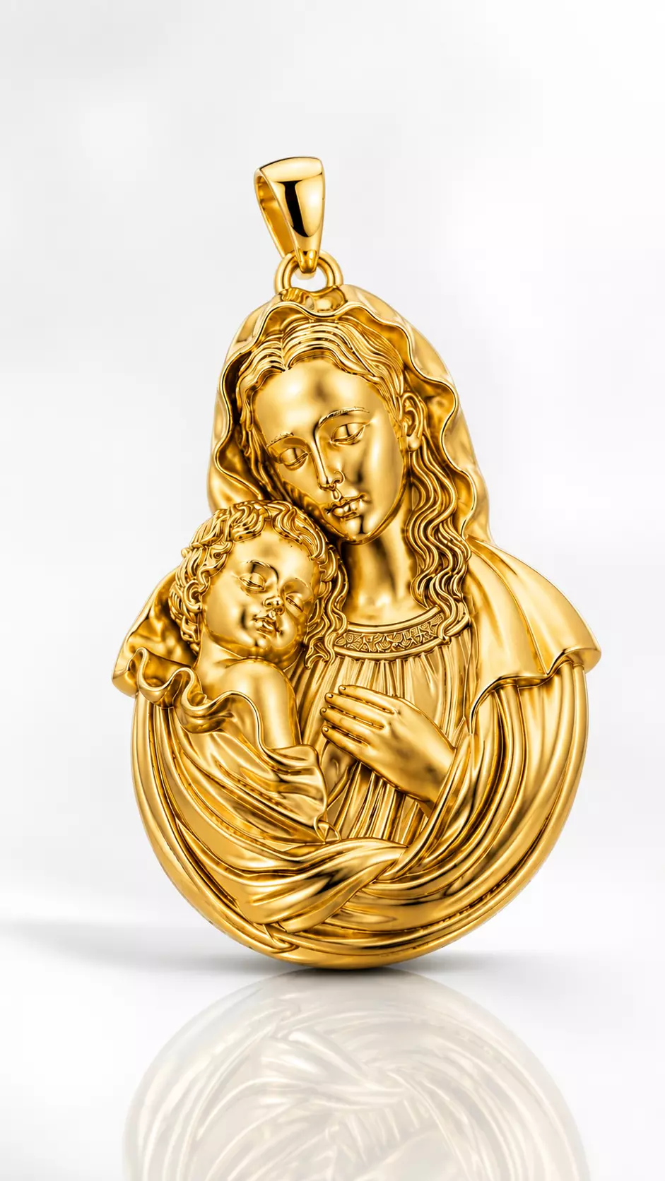 4CM Virgin Mary Child Baby Jesus Pendant Jewelry Model 3D print model
