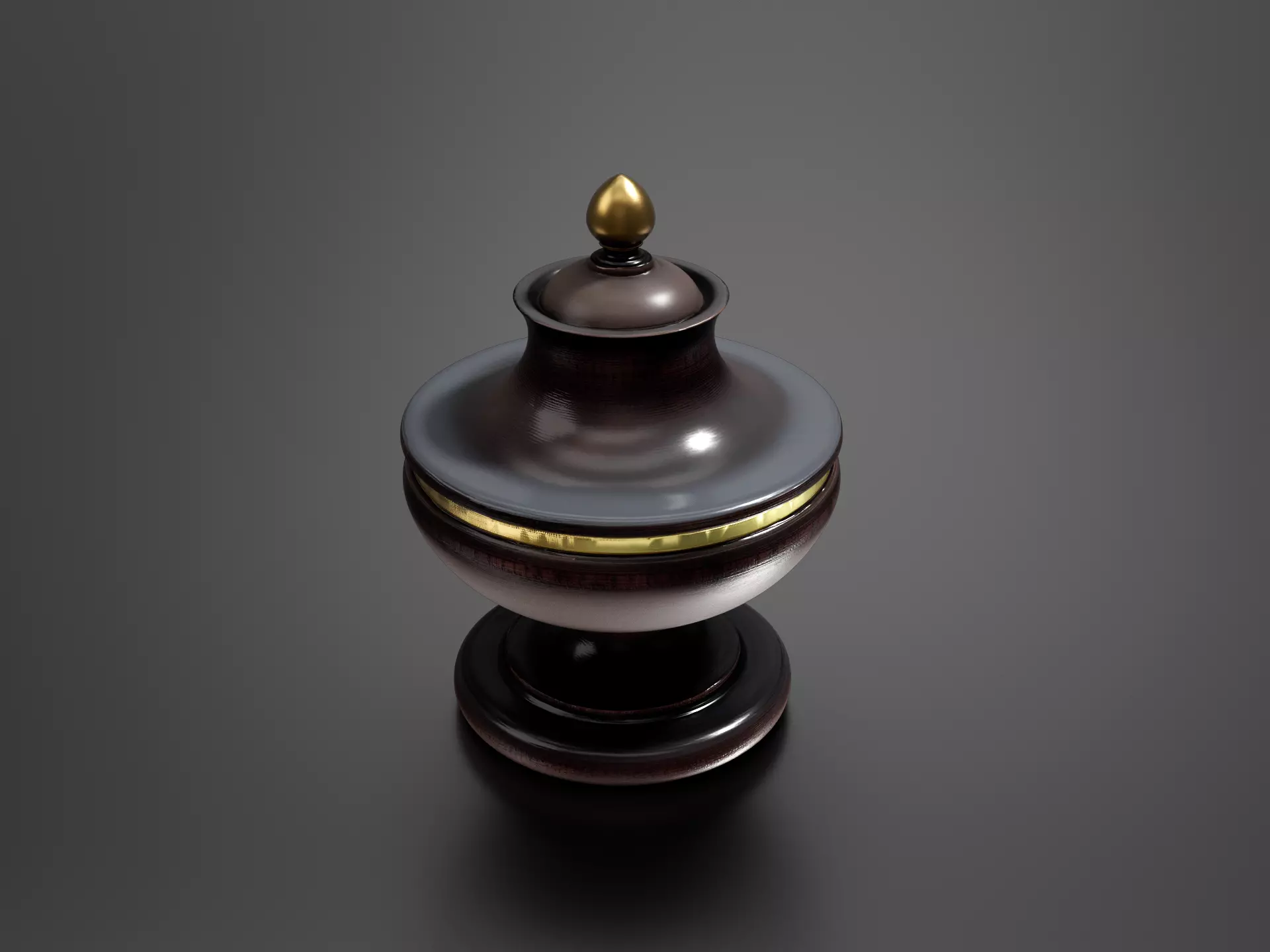 Wooden plate 012 3D print model