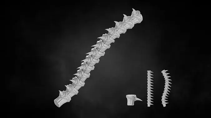 BIOFORGE - SPINE NO 02 STL OBJ