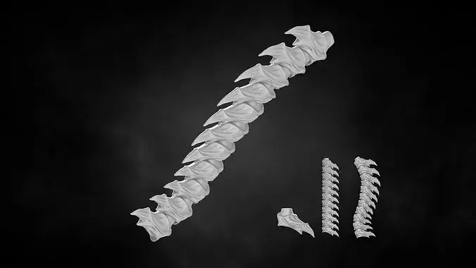 BIOFORGE - SPINE NO 03 STL OBJ