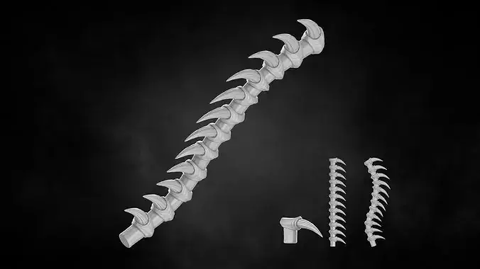 BIOFORGE - SPINE NO 05 STL OBJ