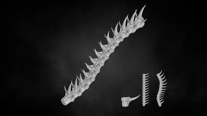 BIOFORGE - SPINE NO 06 STL OBJ