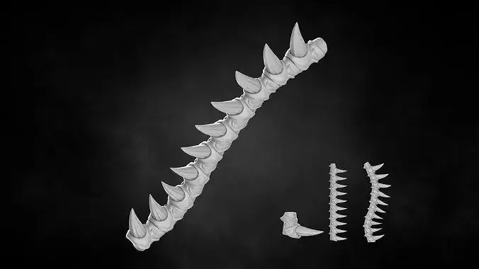 BIOFORGE - SPINE NO 07 STL OBJ