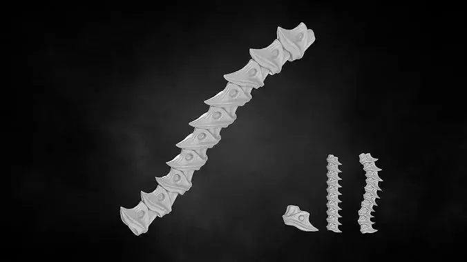 BIOFORGE - SPINE NO 08 STL OBJ
