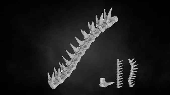 BIOFORGE - SPINE NO 09 STL OBJ