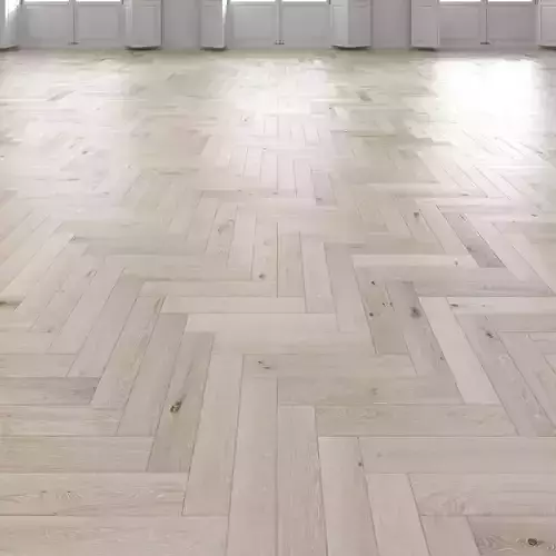 Oak Herringbones light floor 3D model
