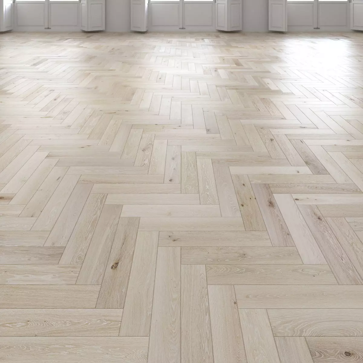 Oak Herringbones light floor 3D model_0