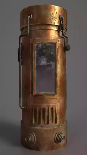 Old Boiler Low-poly 3D model