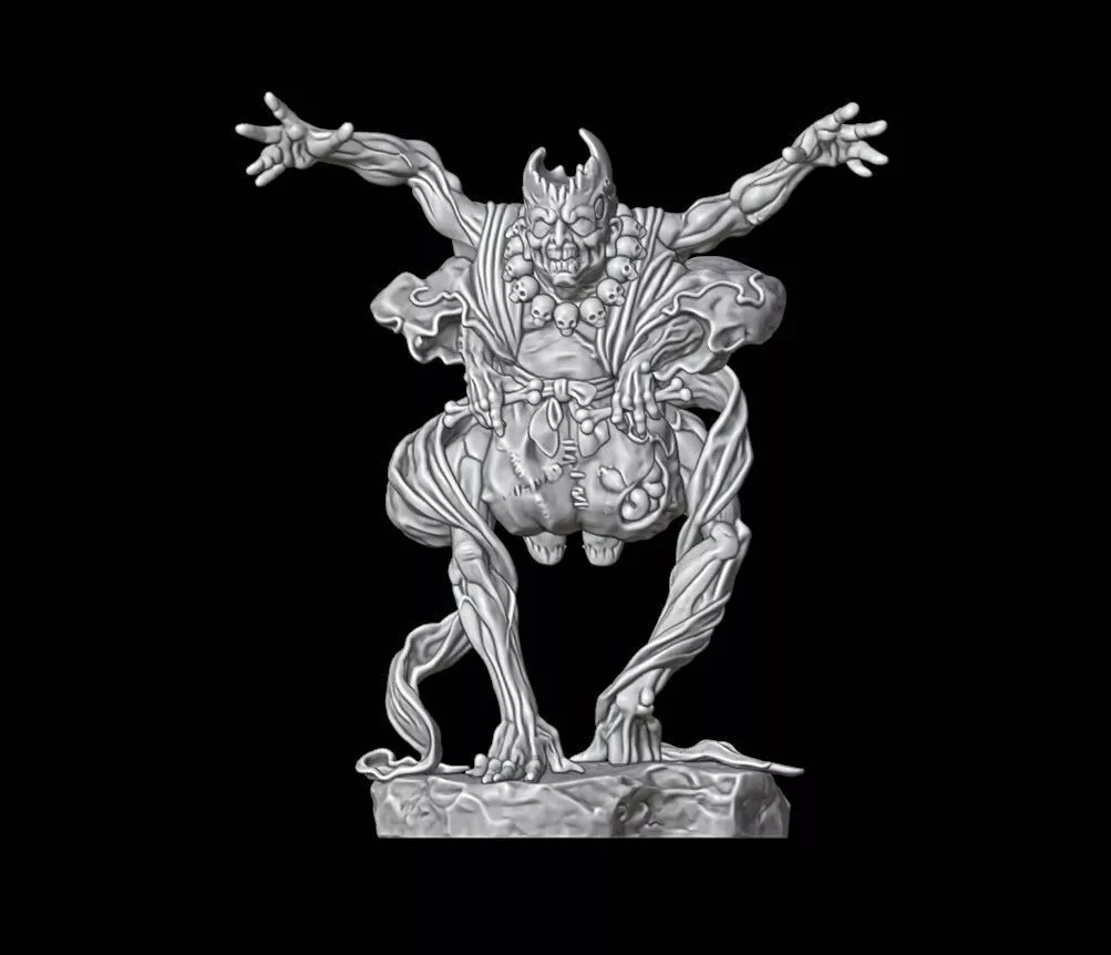Four-Armed Demon Miniature 3D print model