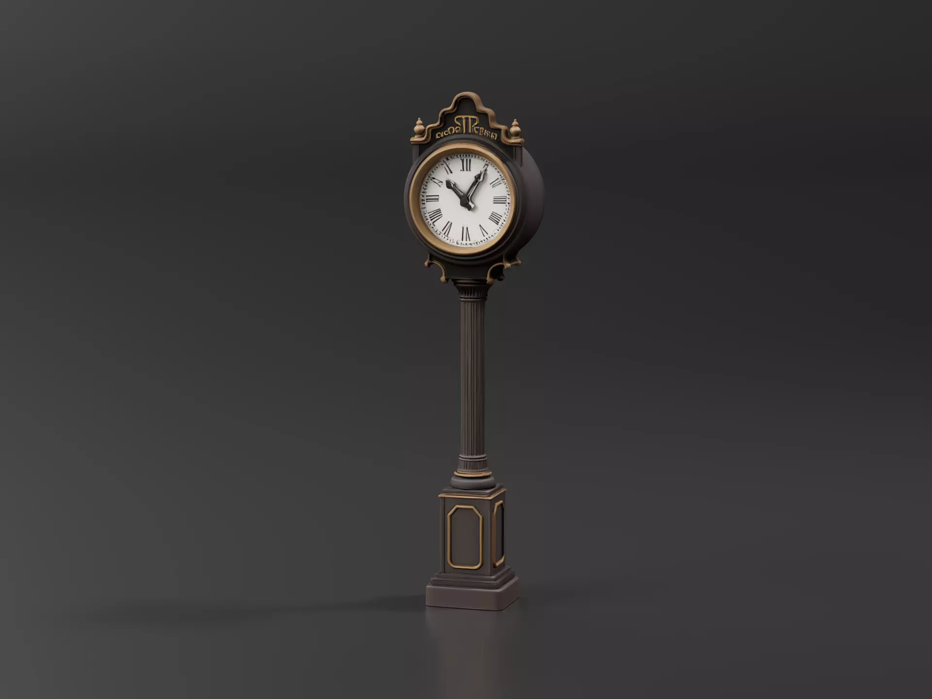 Street Clock 3D print model