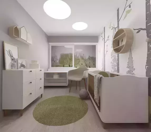 Kids room interior
