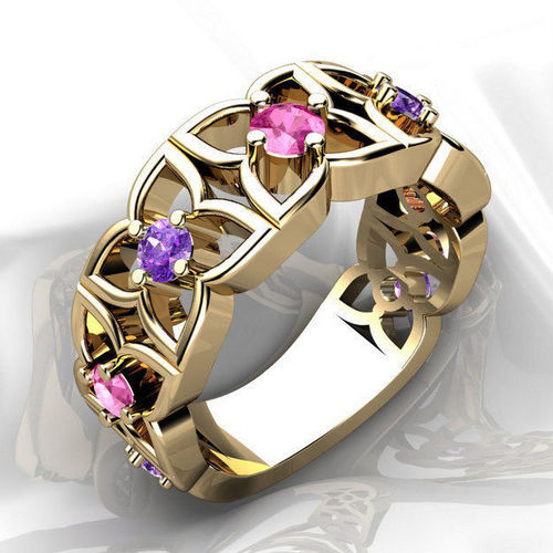 Flower Ring - THREE varieties 3D print model