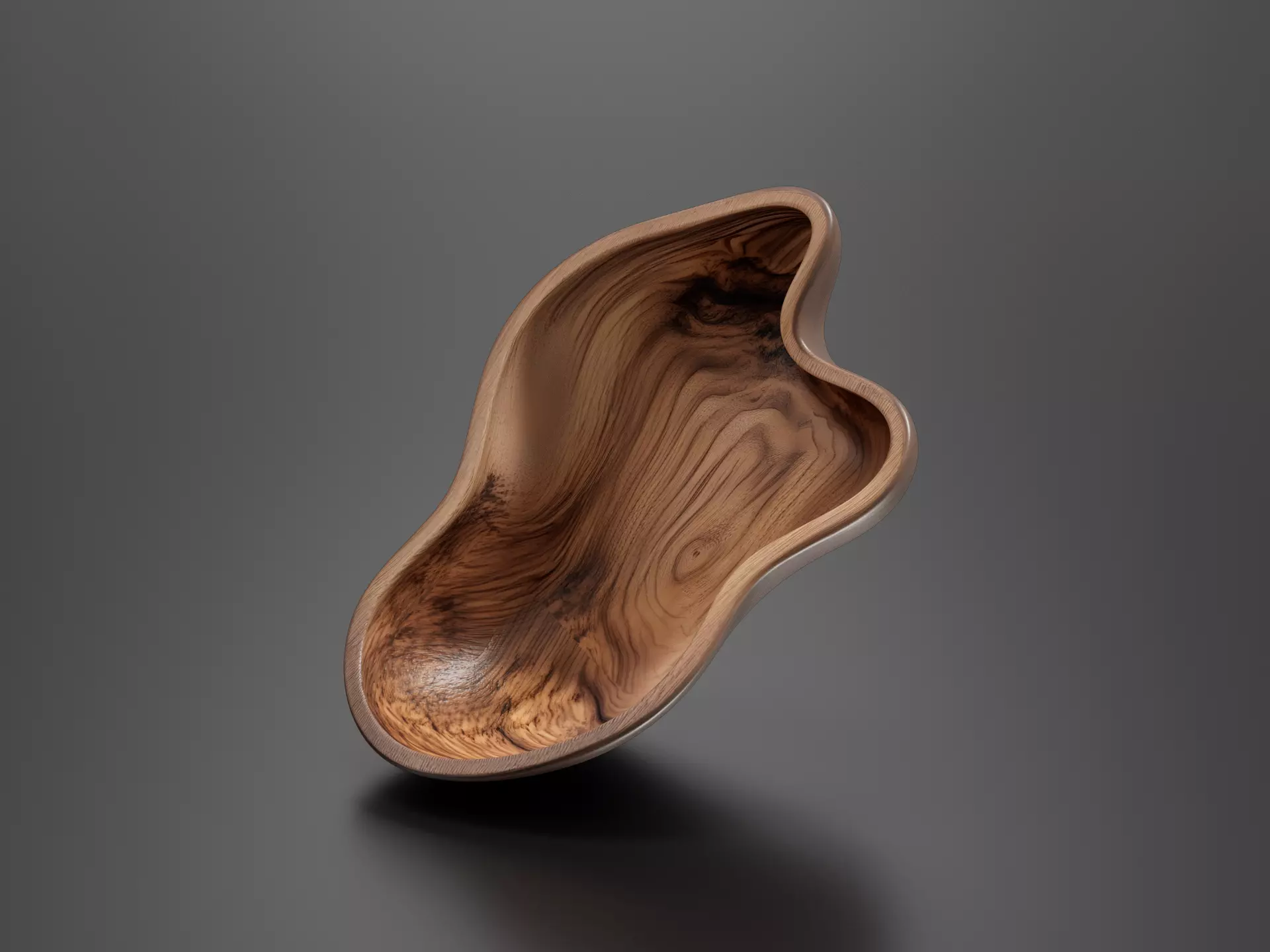 Wooden plate 014 3D print model