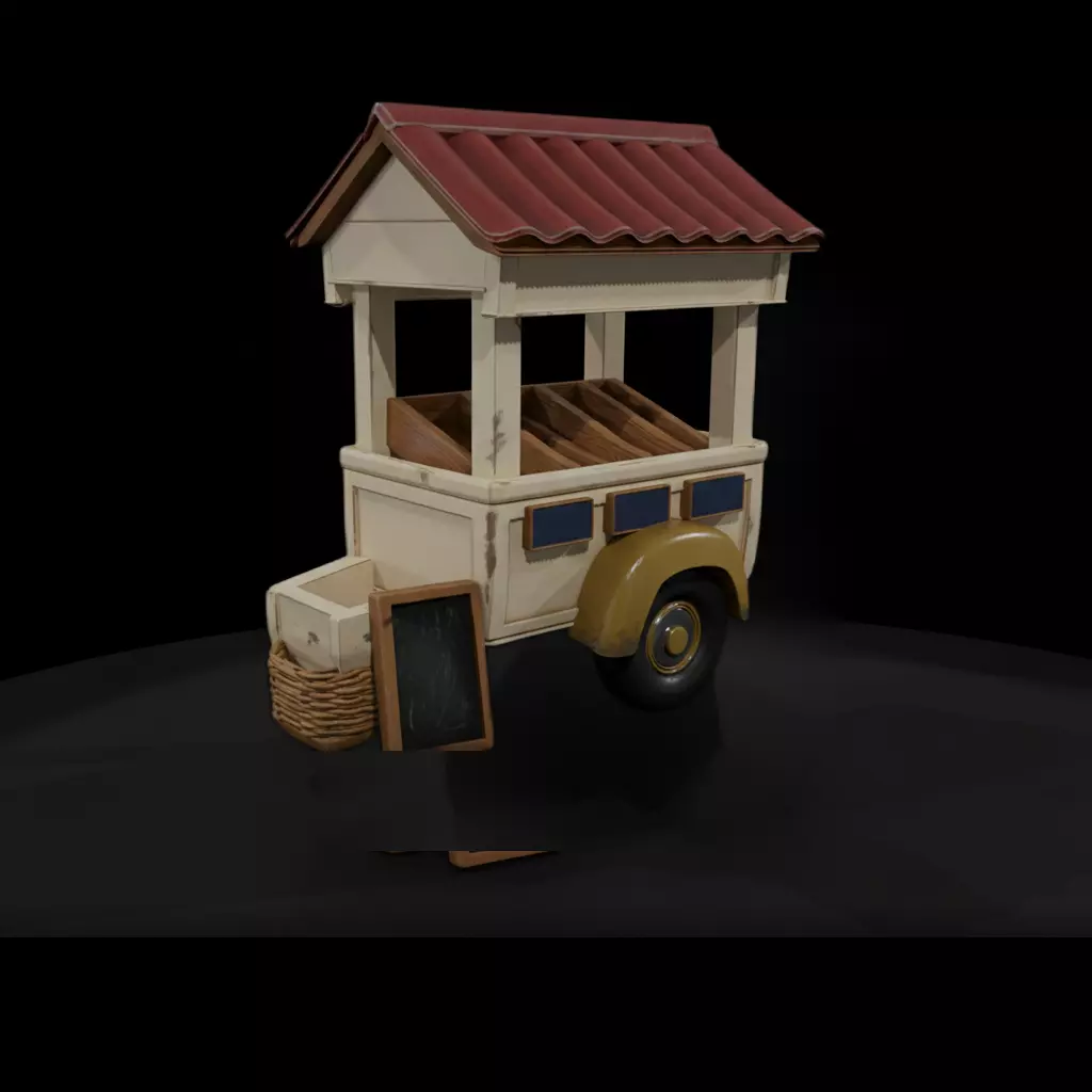1-87 HO farm fresh stand model Printable STL 3D print model