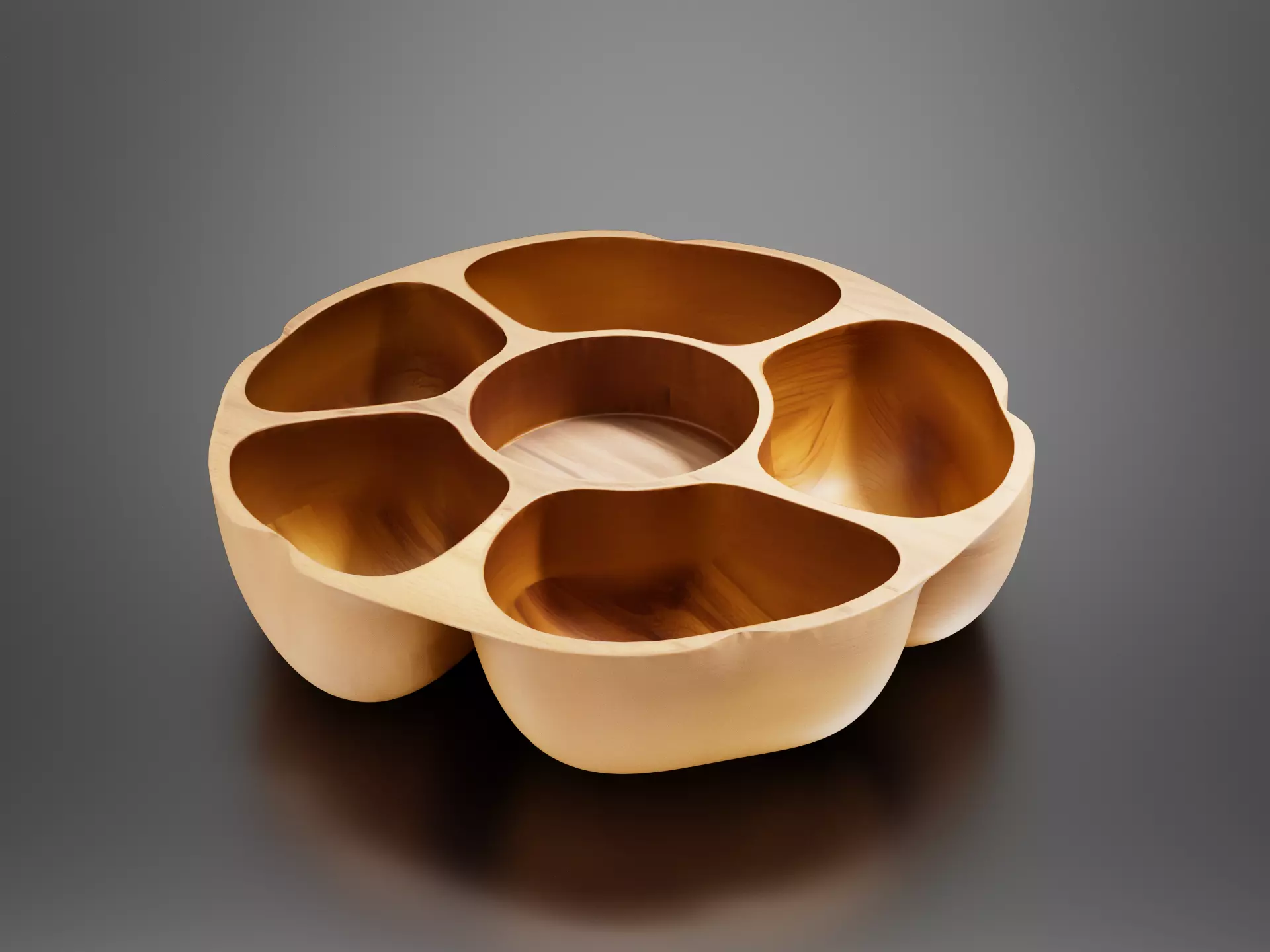 Wooden plate 023 3D print model