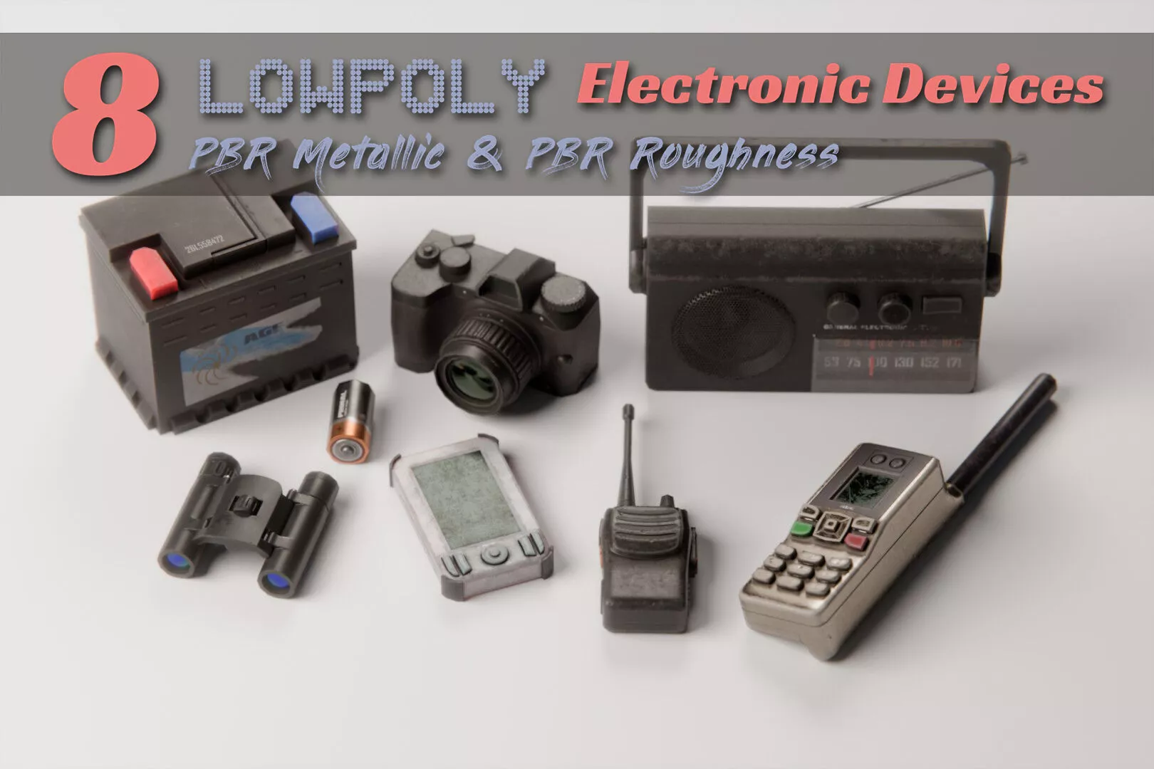 Survival Props - Electronics Low-poly 3D model