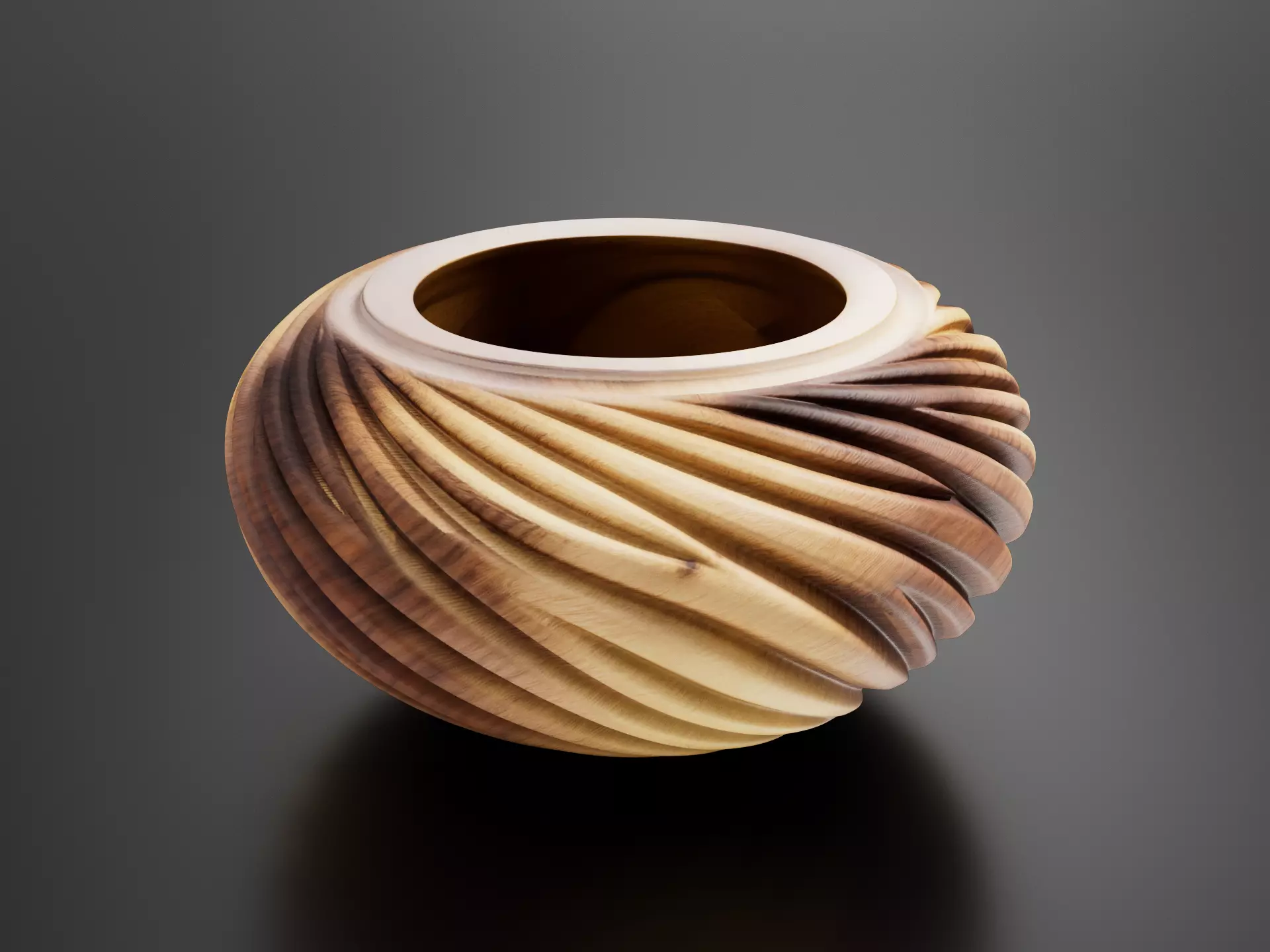 Wooden plate 037 3D print model
