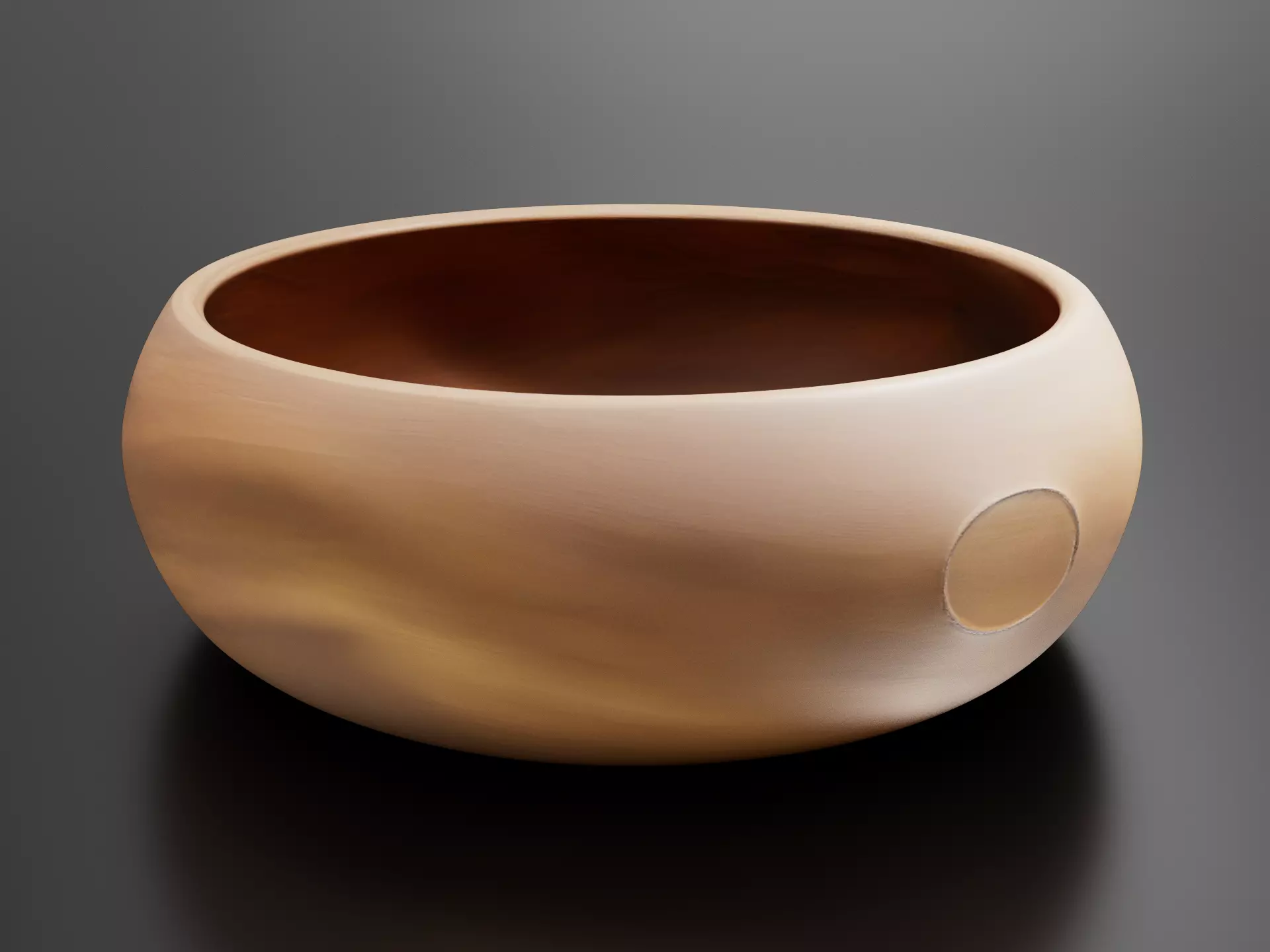 Wooden plate 048 3D print model
