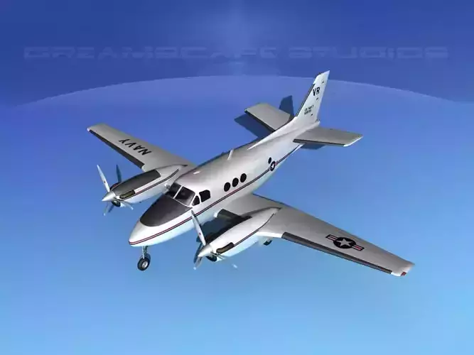 Beechcraft C-6 Transport V07 US Navy