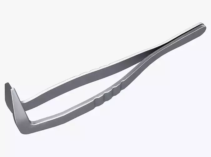 Antique Curved Forceps M1