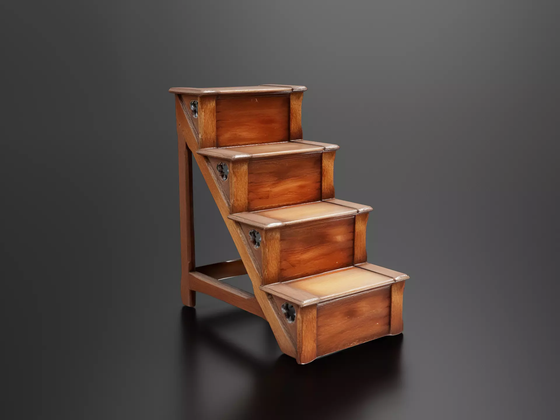 Wooden stairs 01 3D print model