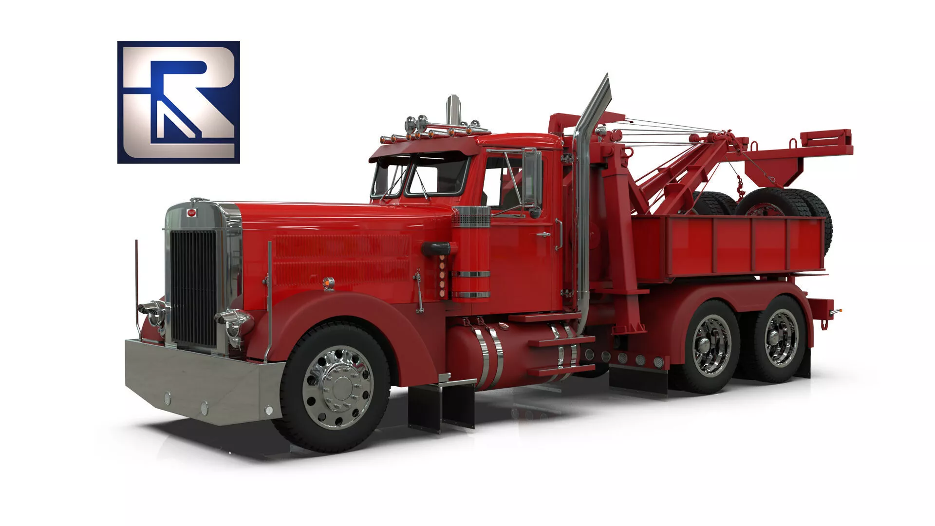 351 Wrecker Tow Truck Holmes 850 Heavy Duty 3D model