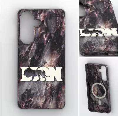 Lion Typography Case A57 5G 3D print model