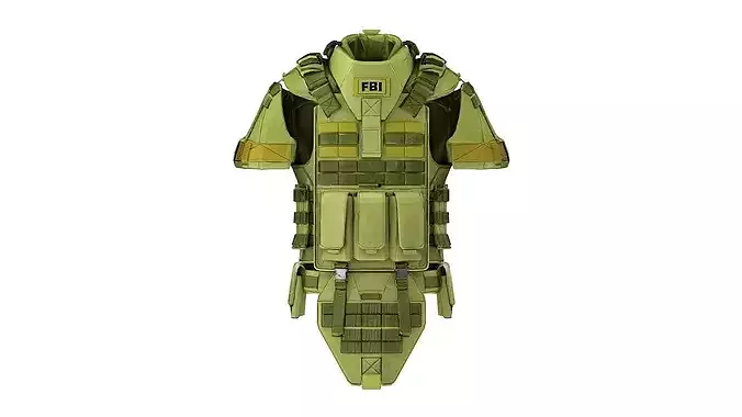 FBI tactical bulletproof vest