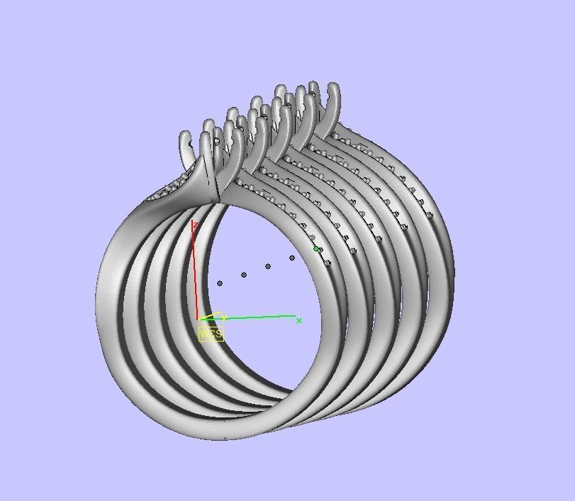 Bypass SolitaireEngagement ring  3D print model_20