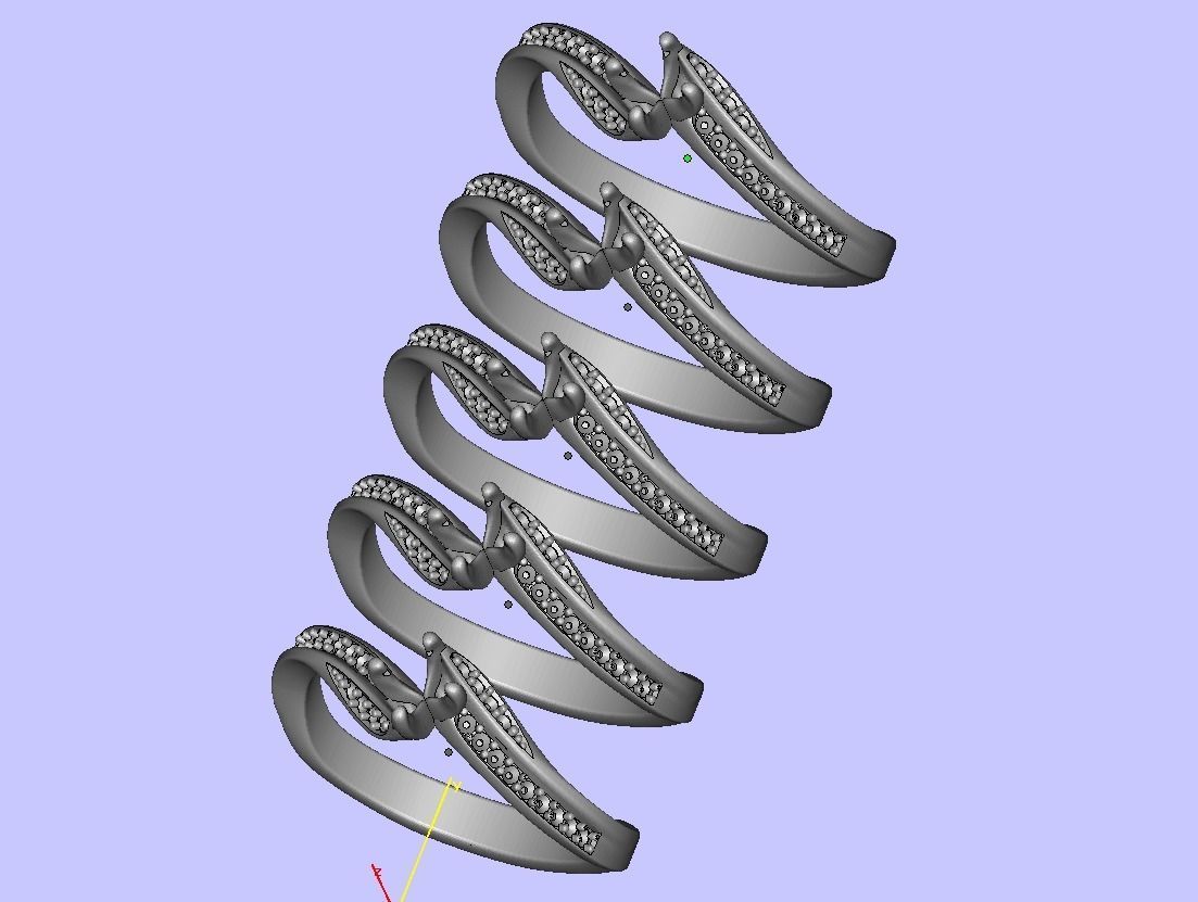 Bypass SolitaireEngagement ring  3D print model_19