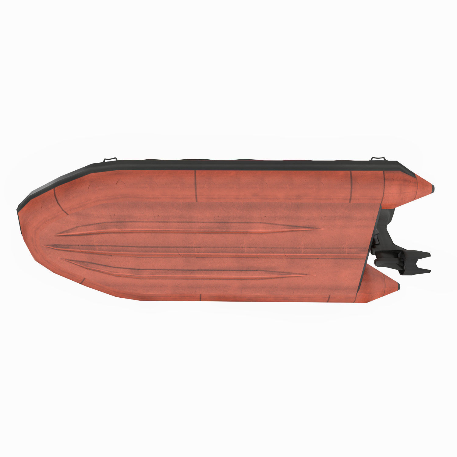 Inflatable Boat - Lifeboat Low-poly 3D model_6