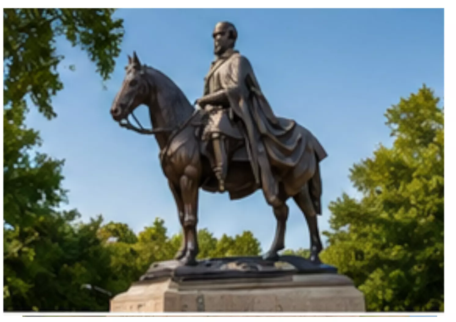 Robert E Lee General on Horseback 3D print model