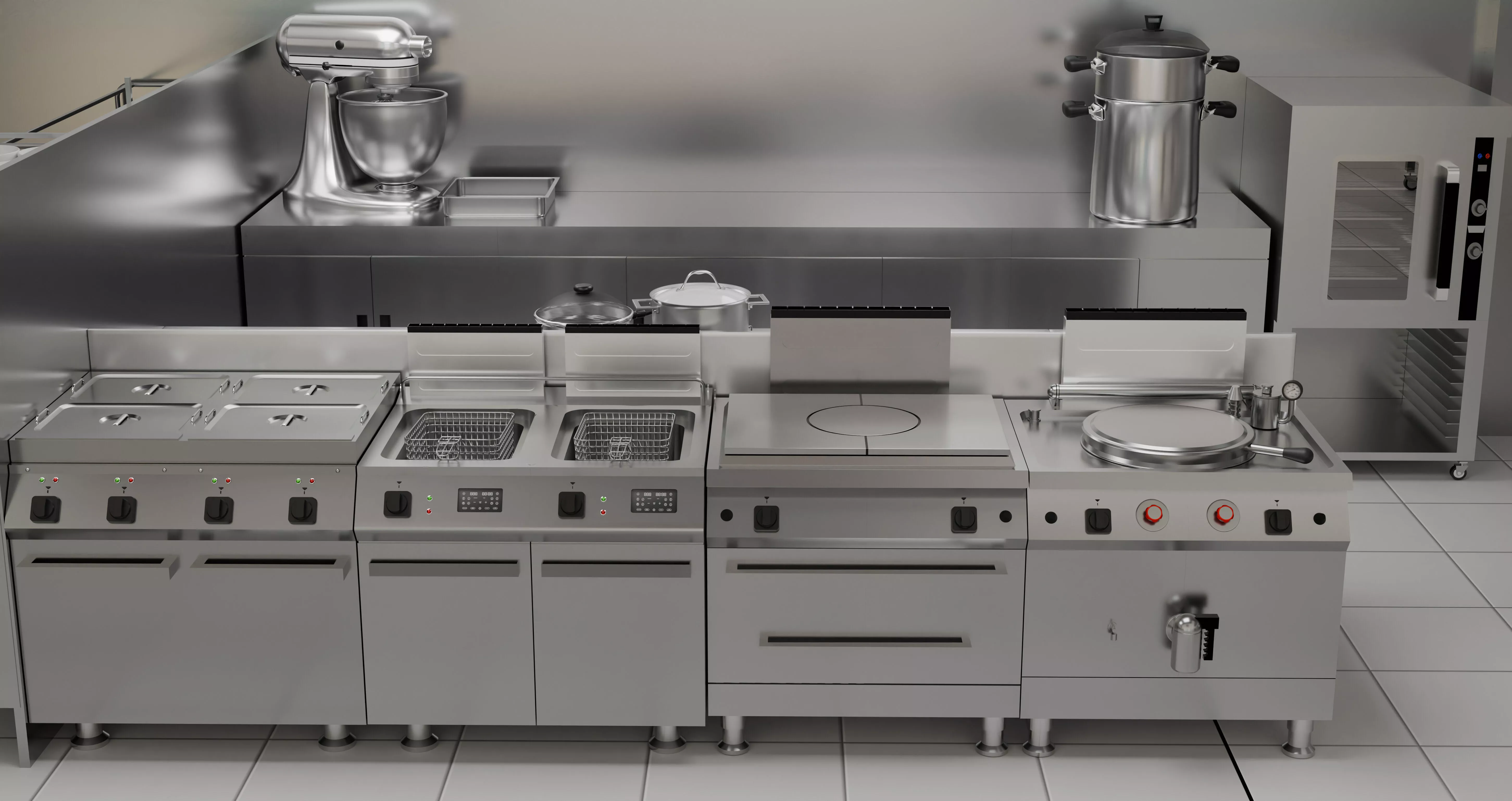 kitchen commercial 3D model
