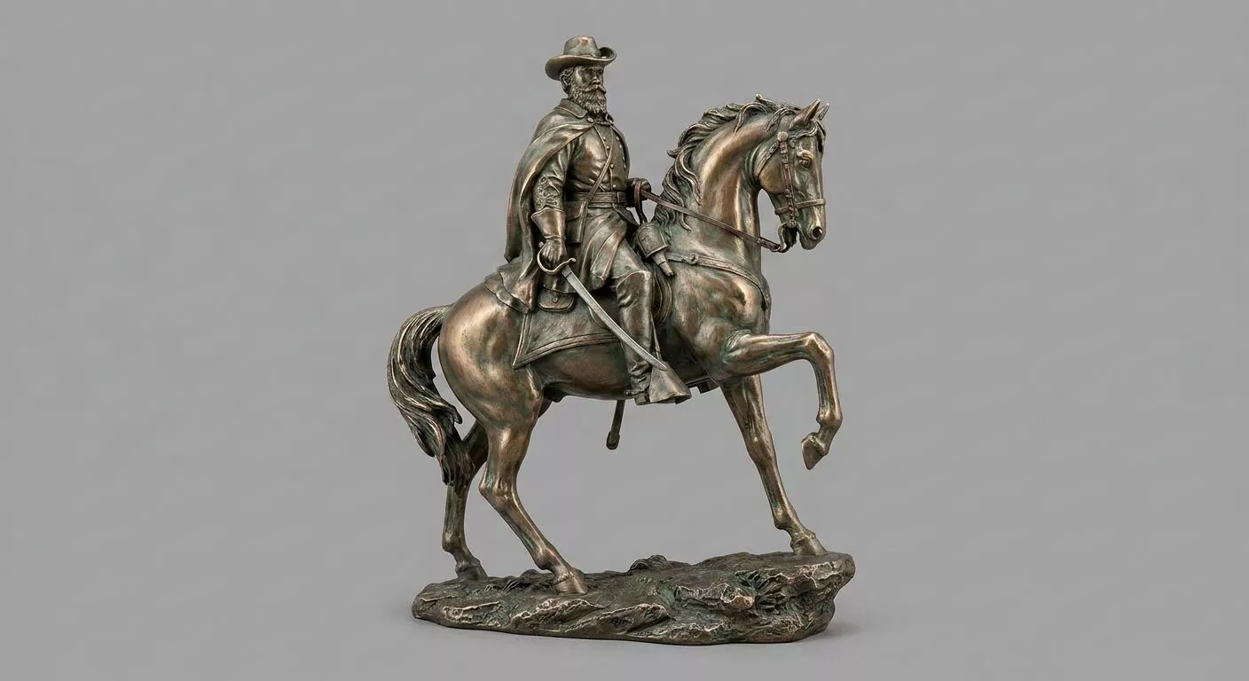 JEB Stuart on Horseback 3D print model