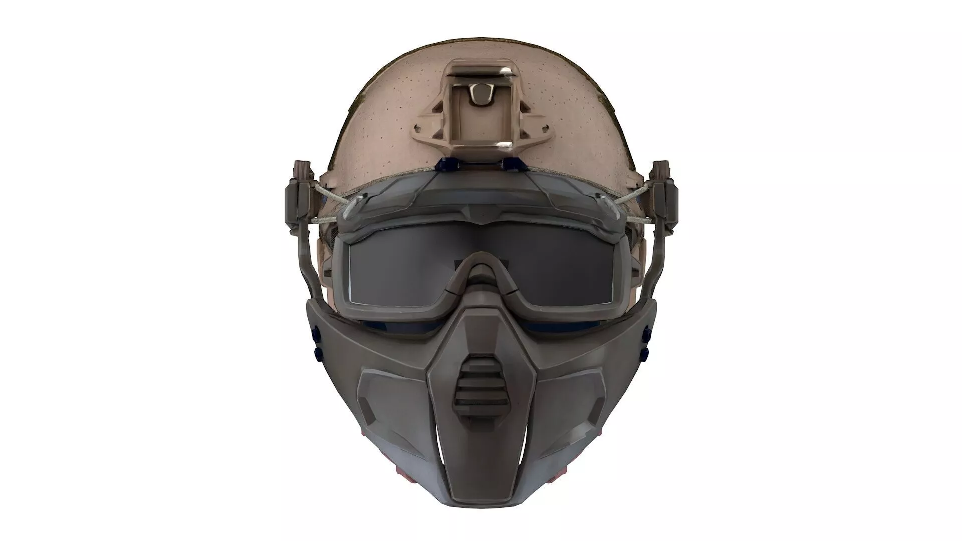 Tactical military helmet Low-poly 3D model