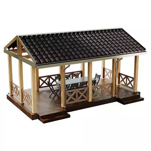 Gazebo 4 3D model