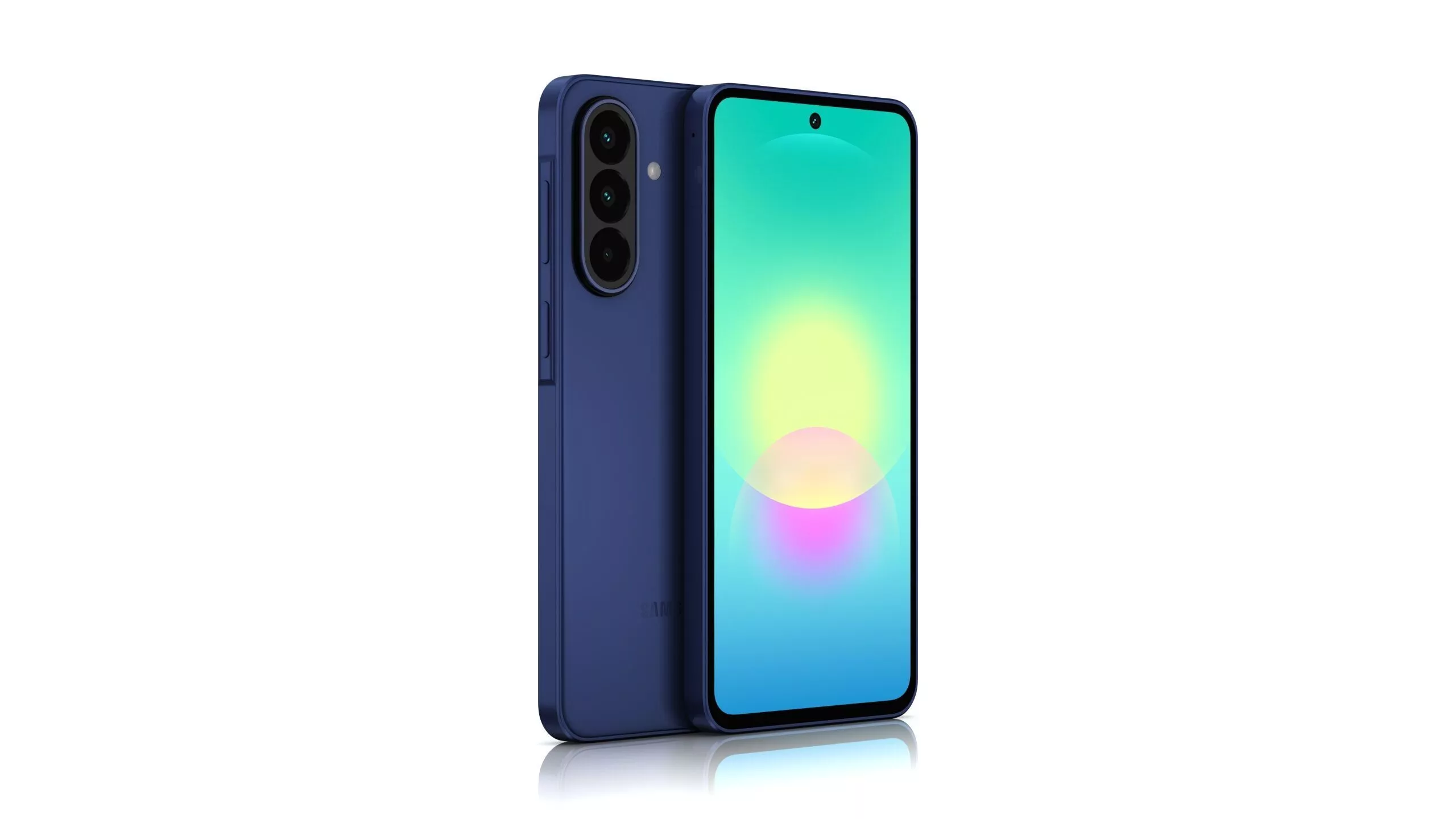 Samsung Galaxy A27 5G Blue Low-poly 3D model
