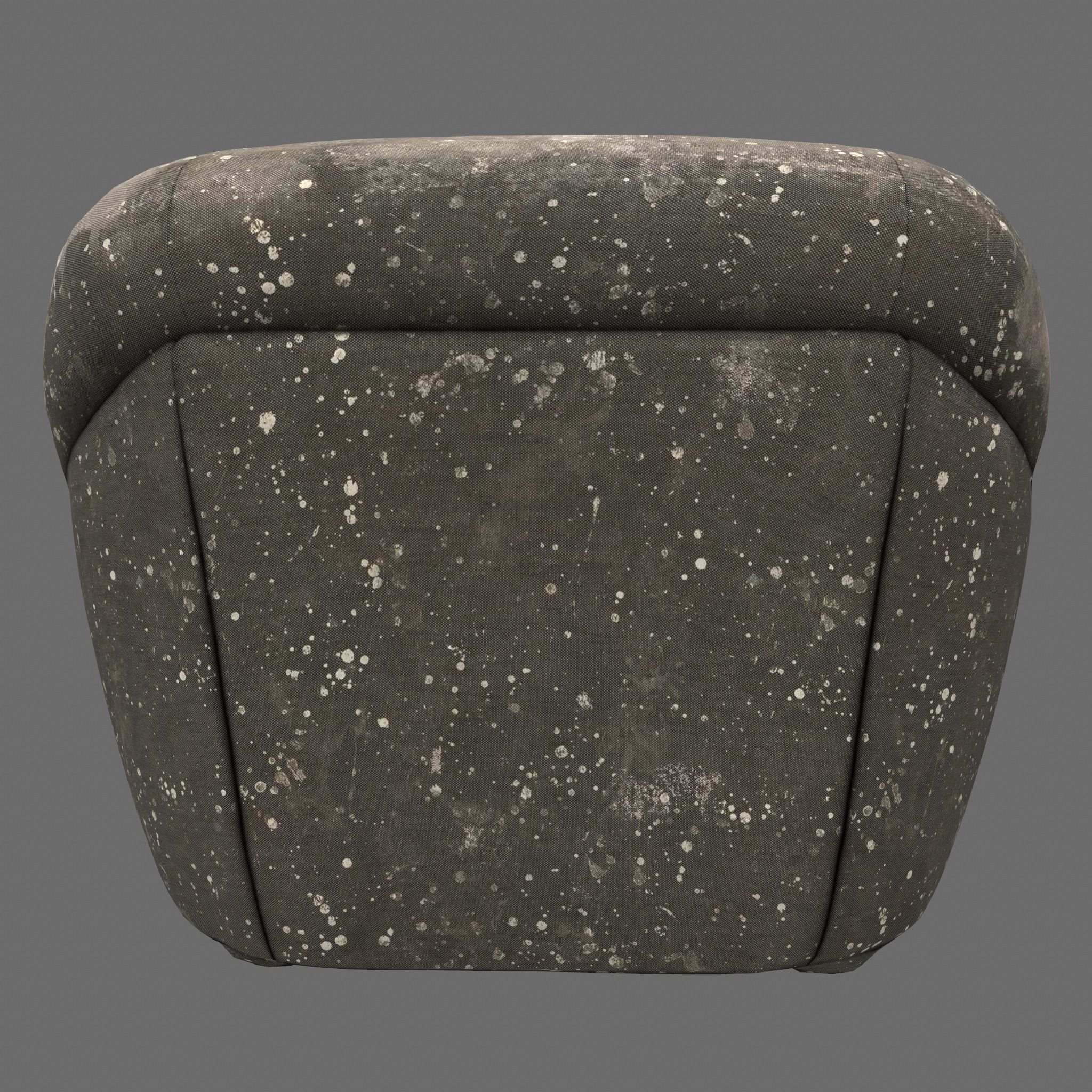 Armcahair chair with speckles Low-poly 3D model_3