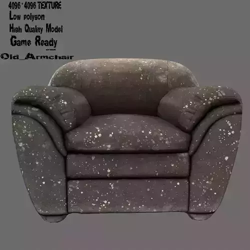 Armcahair chair with speckles
