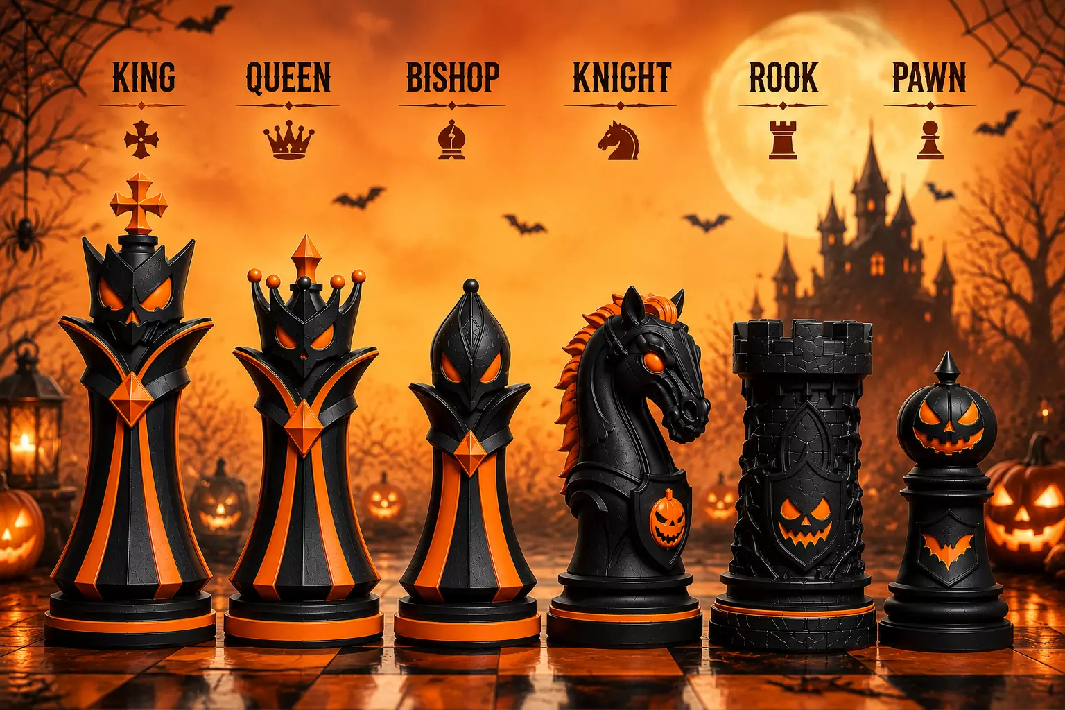 Halloween Chess Set - 3D Printable Complete Pack 3D print model