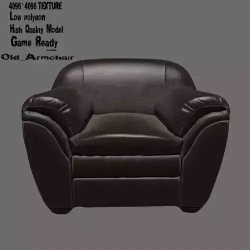 Armchair leather club chair