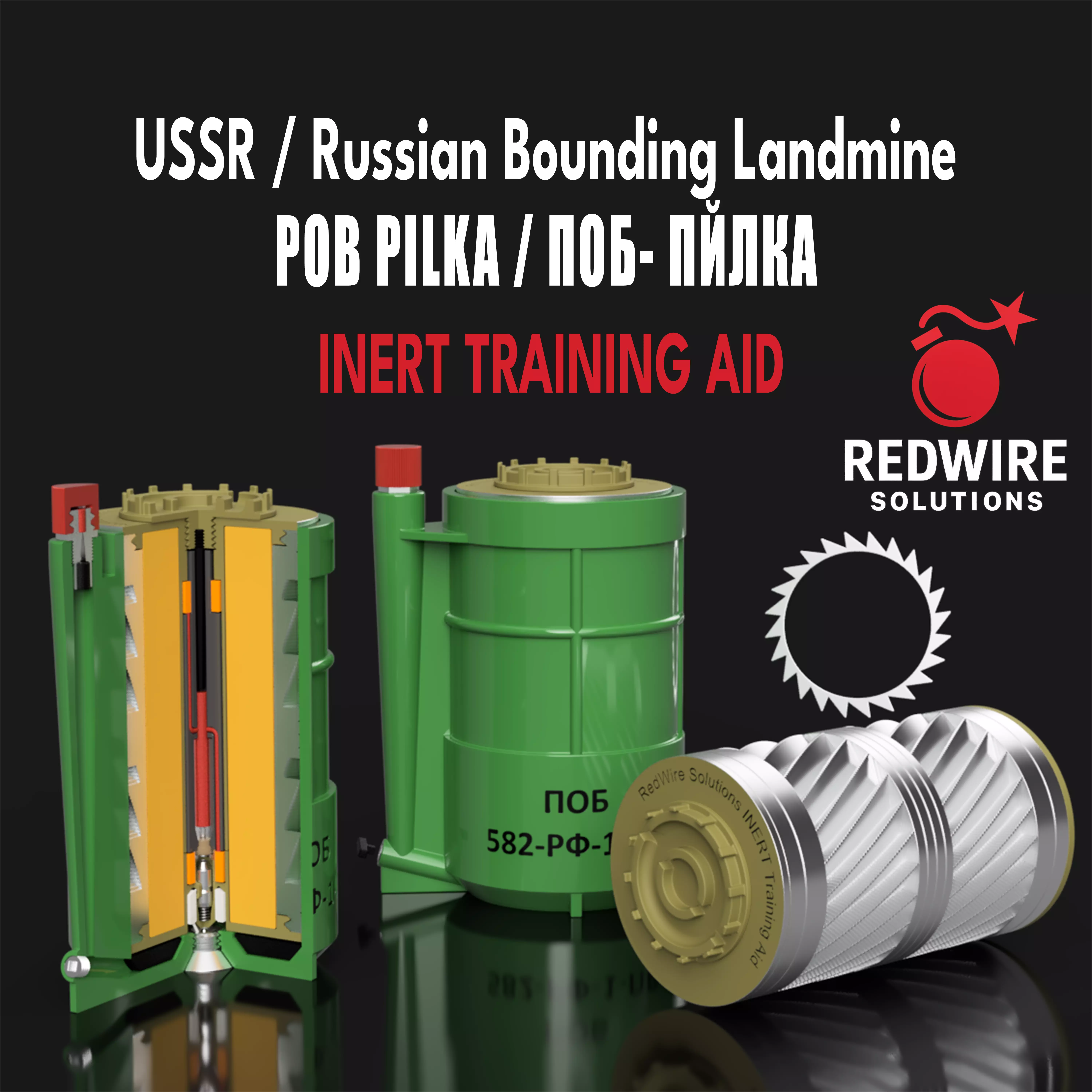 POB PILKA Russian Bounding Landmine Training Aid 3D print model