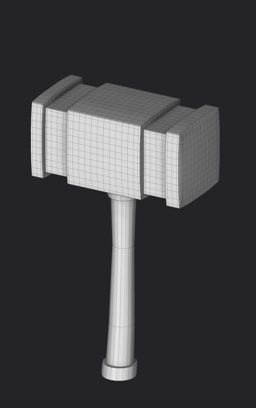 Hammer Low-poly 3D model_6