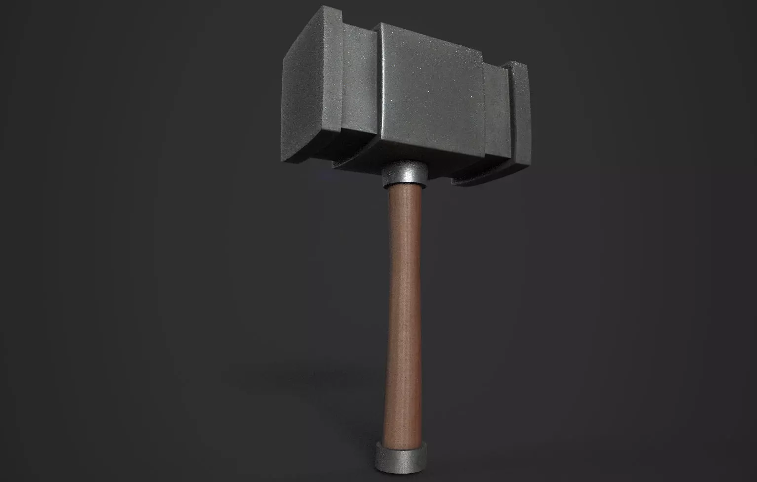 Hammer Low-poly 3D model_0