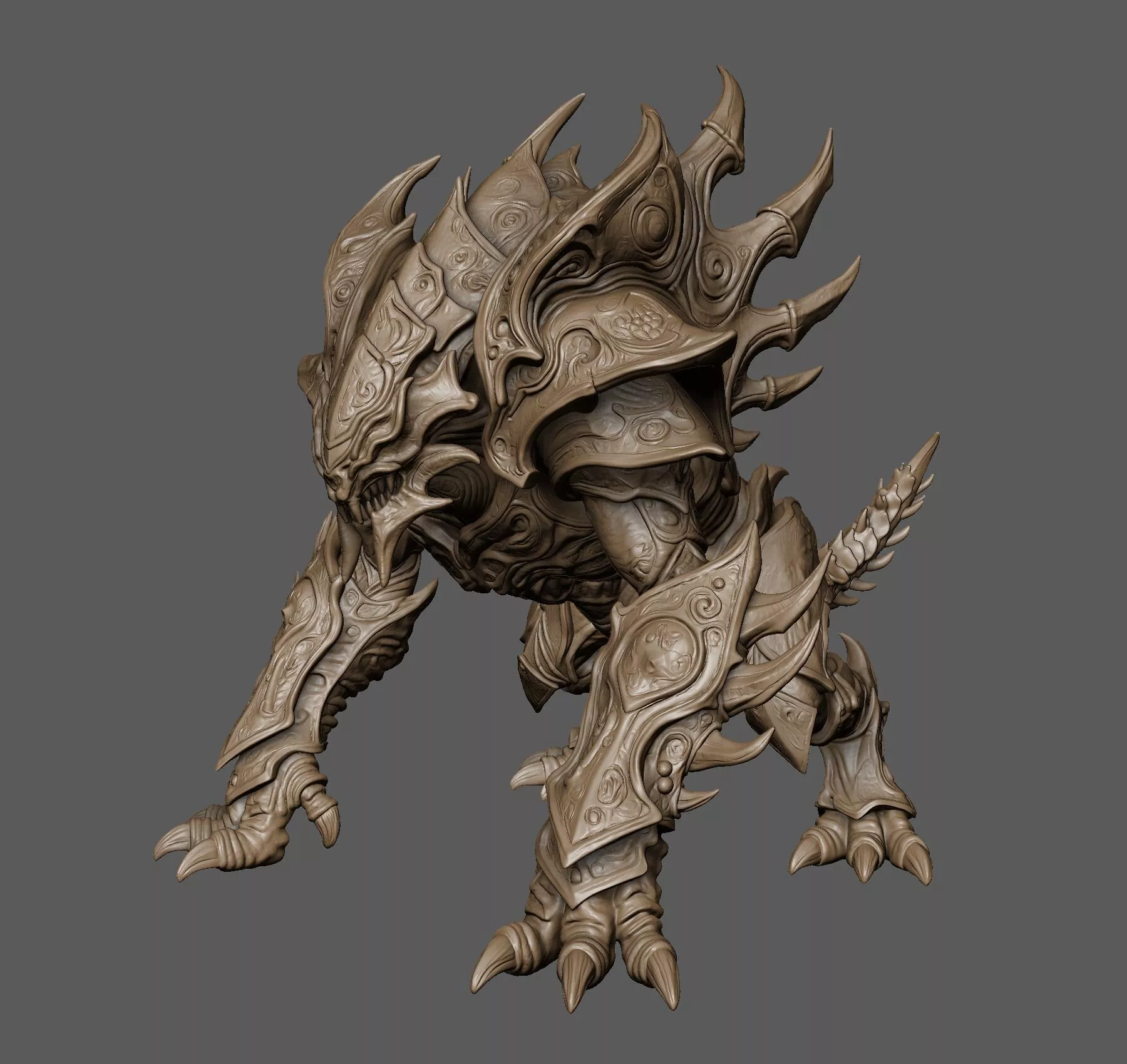 Runic Filigree Hound Arcane Construct 3D print model