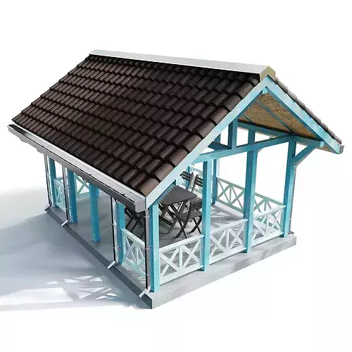 Gazebo 06 3D model 7