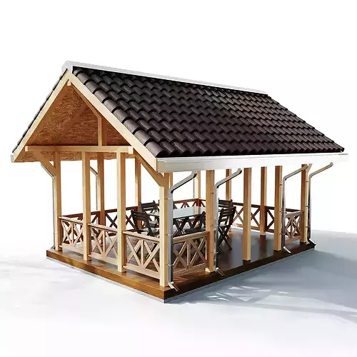 Gazebo 06 3D model 2